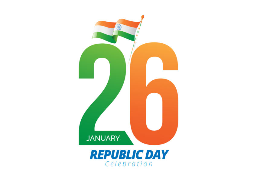 26 January Republic Day Celebration Sticker
