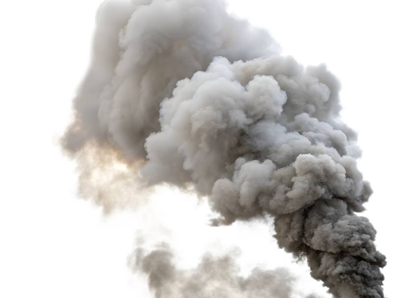 A Voluminous plume of smoke png