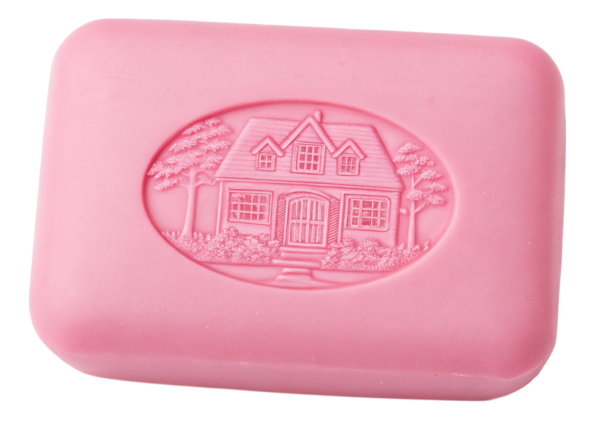 Pink natural soap bar transparent image png