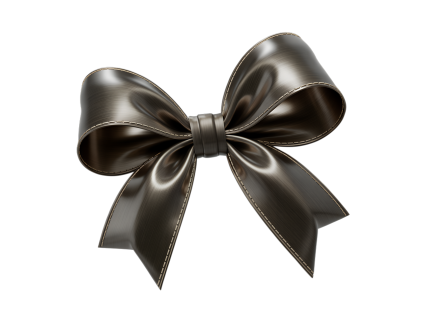 Elegant Black Bow Png