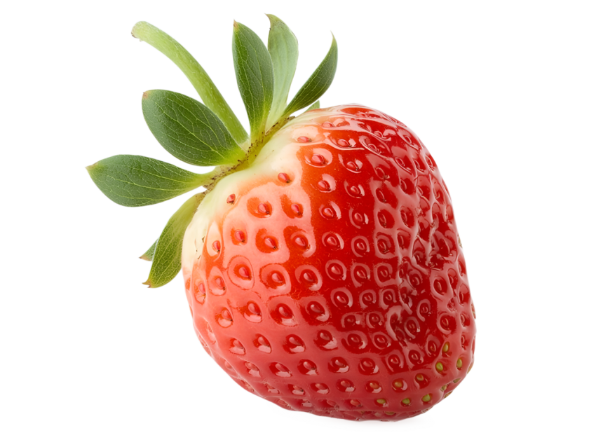 Fresh Strawberry Isolated on Transparent Background