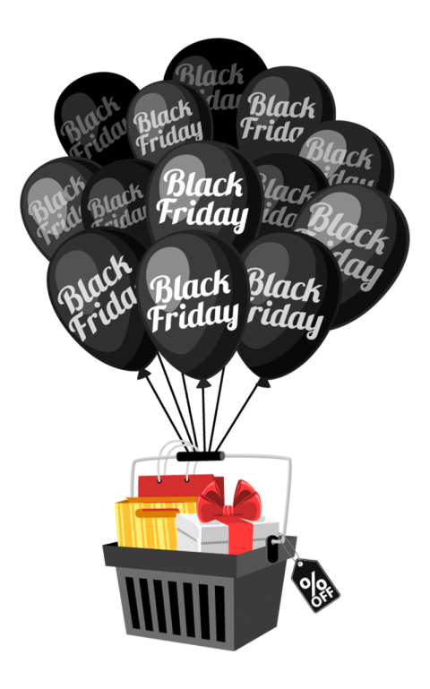 Black Friday Sale Cart PNG