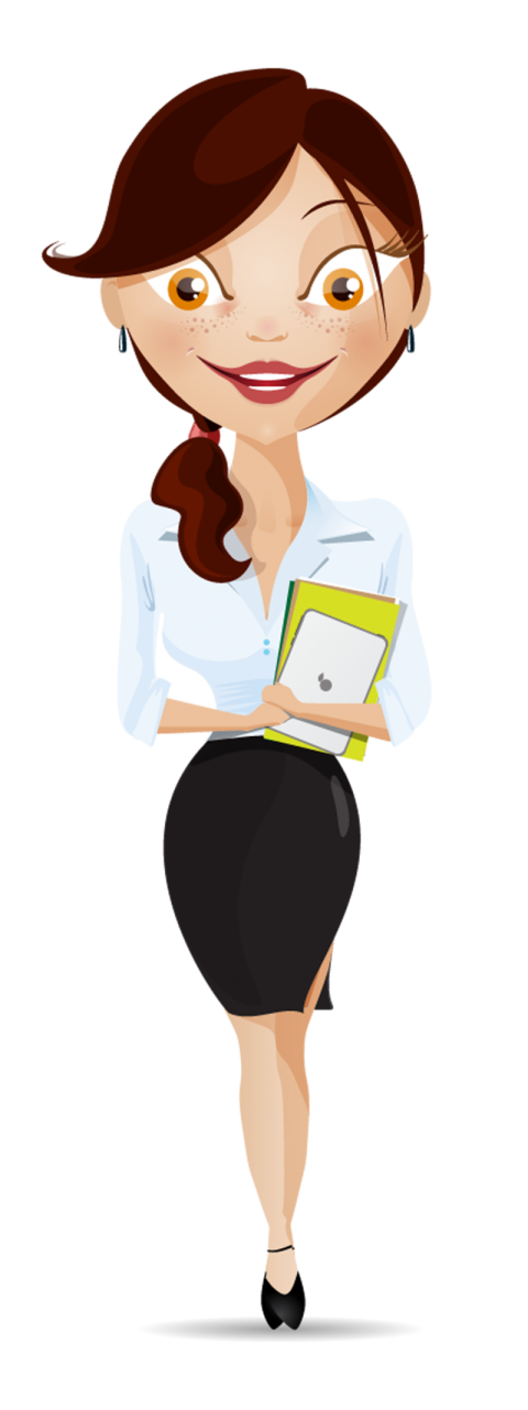Happy Teacher Female Cartoon Character Png