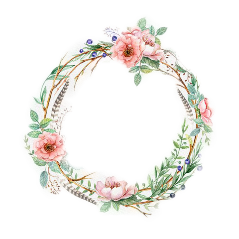 Wedding Invitation Flower Watercolor Paint