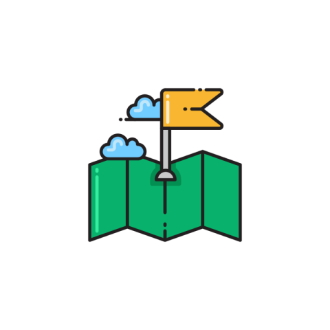 Paper Map Destination Icon Png