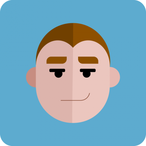 Young with smirk smile Avatar Png