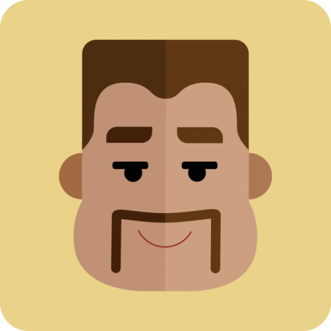Latino with Moustache Avatar Png