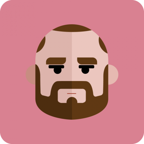 Mature with Beard Avatar Png
