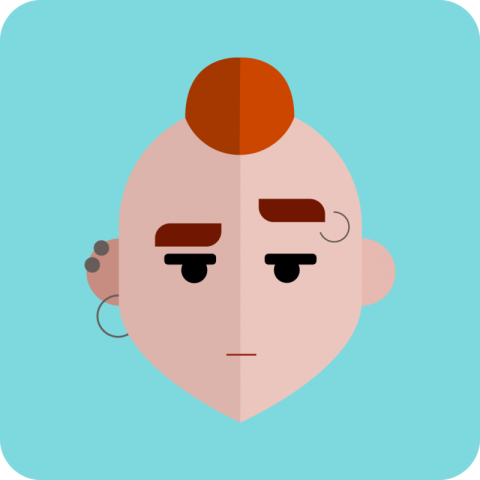 Avatar Young Punk Guy PNG Free Download