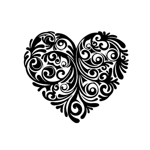 Floral Heart Png