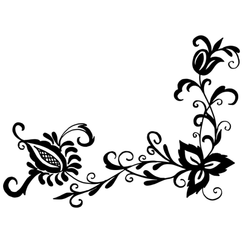 Floral Page Corner Design