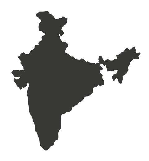 India Map Silhouette Png