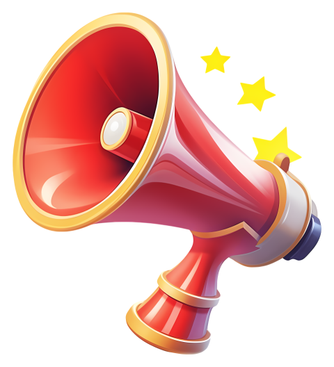 3d Megaphone image png illustration