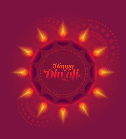 Happy Diwali Wishes Template