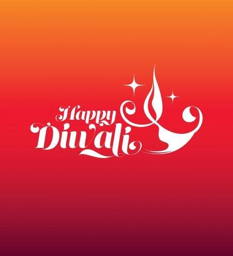 Happy Diwali Wishes Background Template