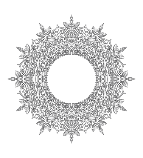 Ornamental Floral Design Png Free Download