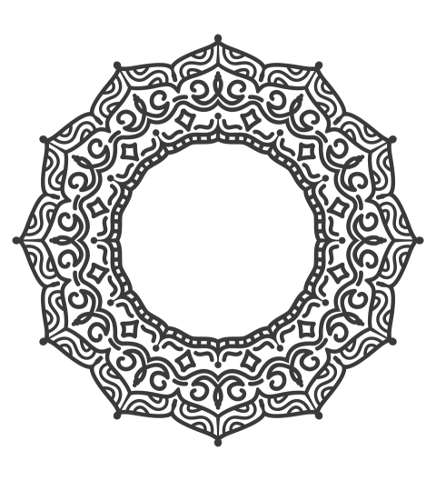 Islamic Round Floral Ornament Png Free Download