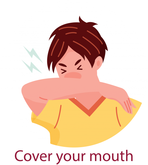 Cover Your Mouth Cartoon