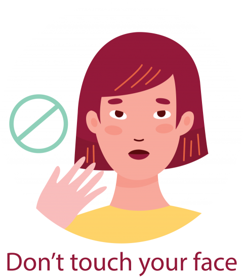 Don't Touch Your Face Cartoon Png