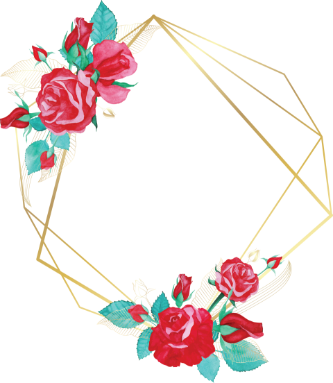 Watercolor Decorative Flower Frame Design