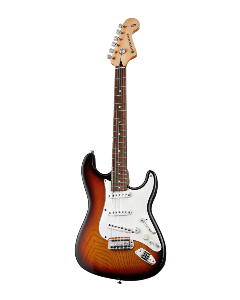 Classic Electric Guitar on Transparent Background
