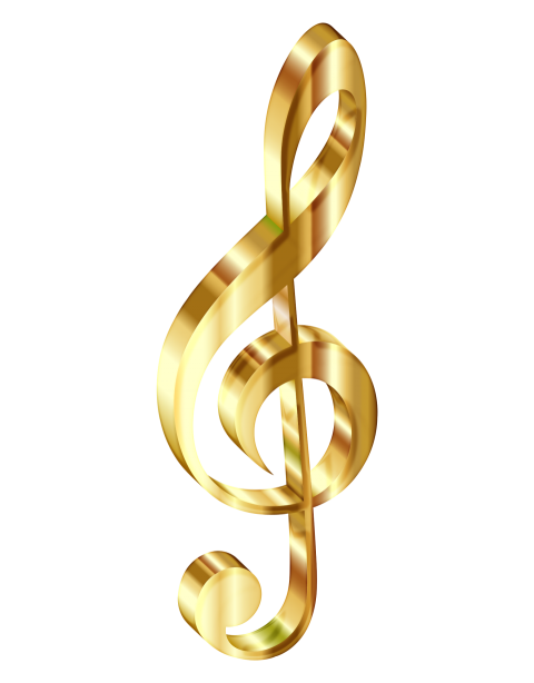 Clef Music Note 3D Png Free Download