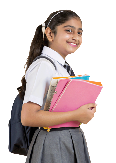 Young  indian school  girl  student png image