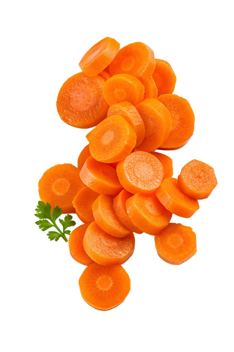 Freshe carrots sliced png image