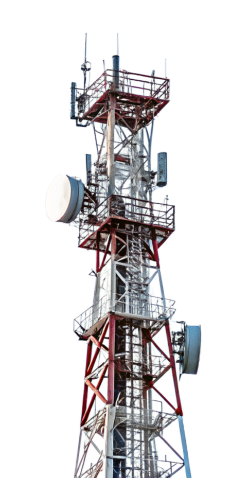 Transparent telecom tower png
