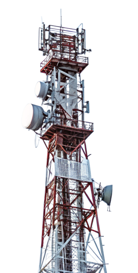 Transparent telecom tower png