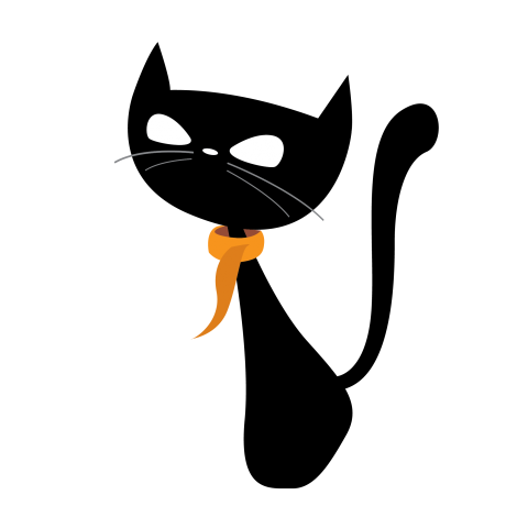 Cute and Funny Black Cat Png Free Download