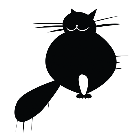Black Cat Cartoon Png