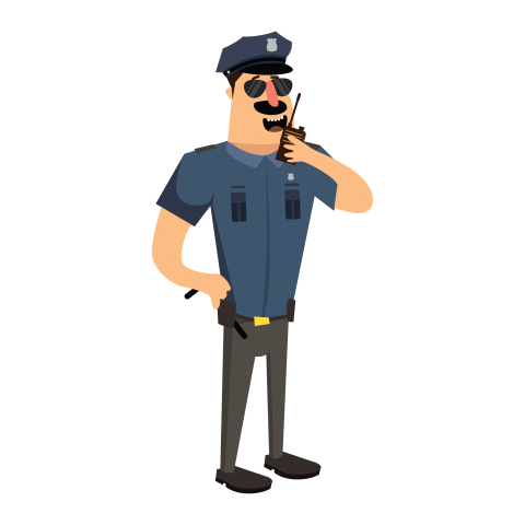 Police Man Cartoon