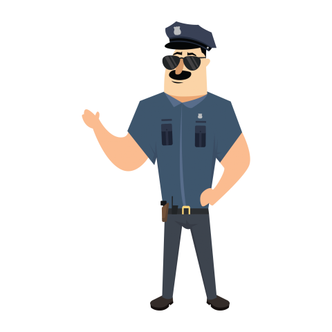 Police Man Cartoon
