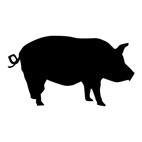 Pig silhouette png
