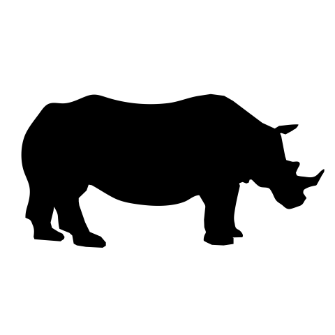 Rhino silhouette png