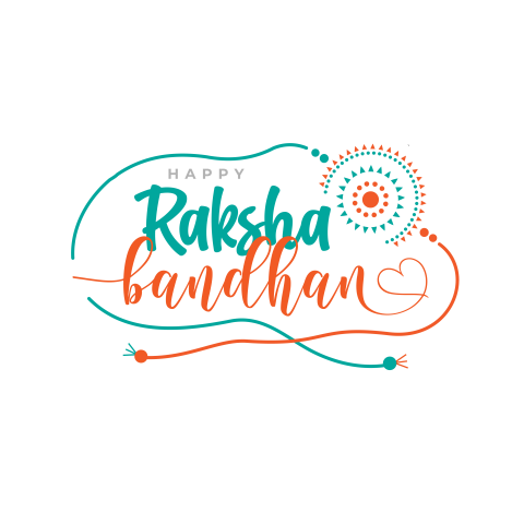 Happy raksha bandhan greeting png