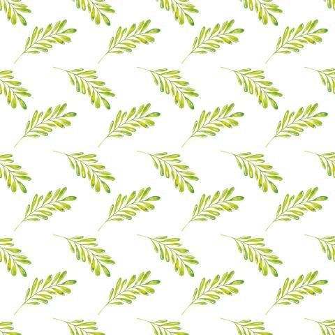 Watercolor Leaves Pattern Png