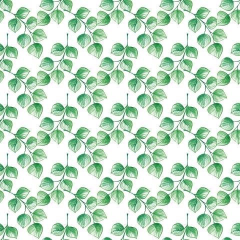 Watercolor Leaves Pattern Png