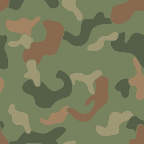 Military Camouflage Pattern Jungle Green