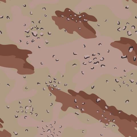 Camouflage Pattern Chocolate Chip 1977