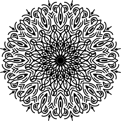 Hand Drawn Mandala Design Png