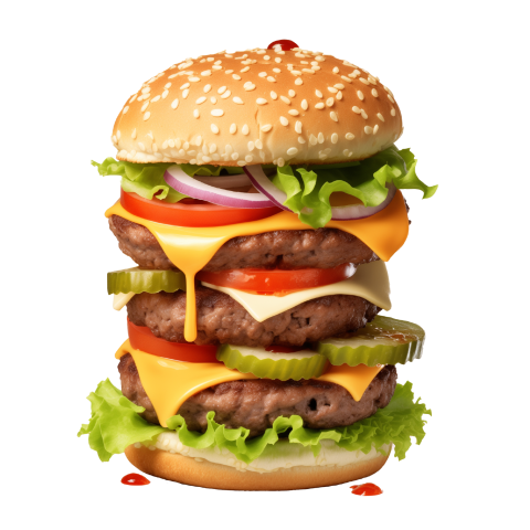 Big Size Hamburger PNG Image Free Download