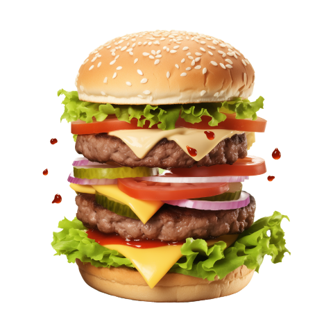 Big Size Hamburger PNG Image