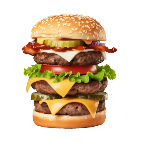 Big Size Hamburger PNG Image