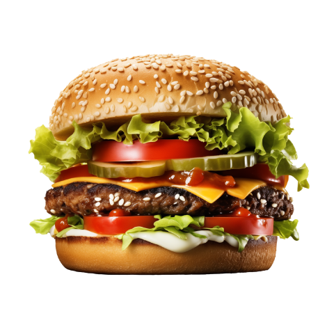Veg Burger PNG Image Download