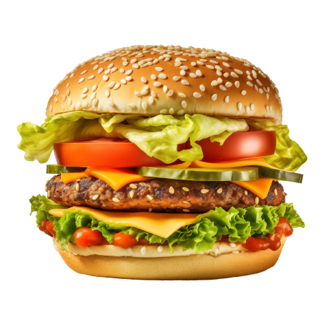 Veg Burger PNG Image Free Download