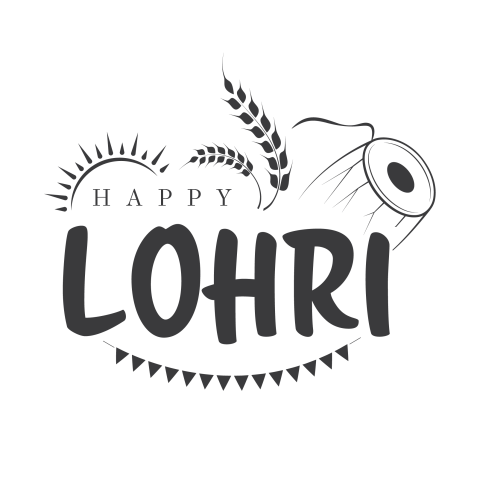 Happy Lohri Text PNG