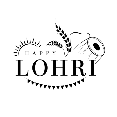 Happy Lohri Text PNG