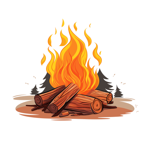 Campfire Illustration Png